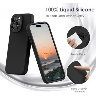 Liquid Silicone Phone Case-Black