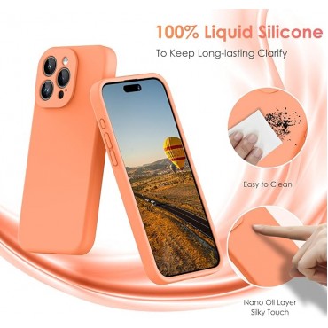 Liquid Silicone Phone Case-Orange