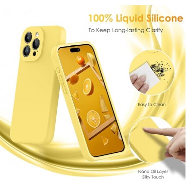 Liquid Silicone Phone Case-Yellow