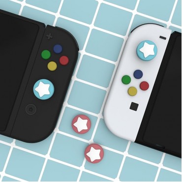 4 PCS Star Grip Caps Analog Stick Button Cover