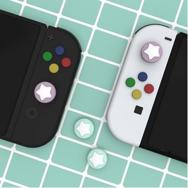 4 PCS Star Grip Caps Analog Stick Button Cover