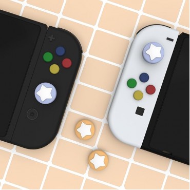 4 PCS Star Grip Caps Analog Stick Button Cover