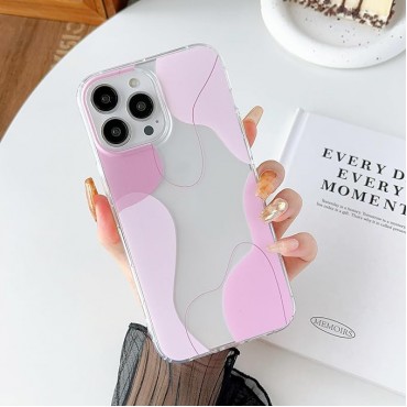 Color Mix Aesthetic Phone Case-Pink