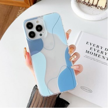 Color Mix Aesthetic Phone Case-Blue
