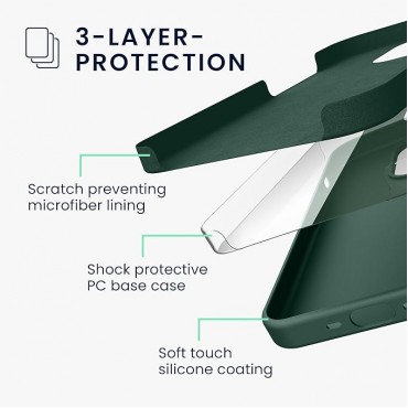 Soft TPU Silicone Cover - Forest Green