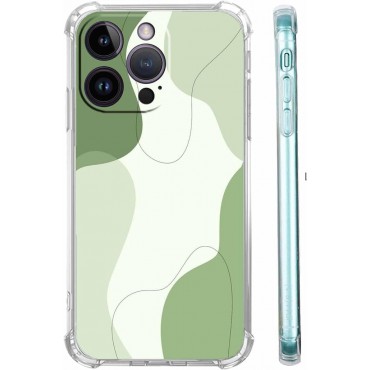 Aesthetic Sage Green Line Art Case