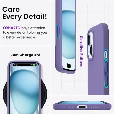 Slim Liquid Silicone Phone Case -Ame