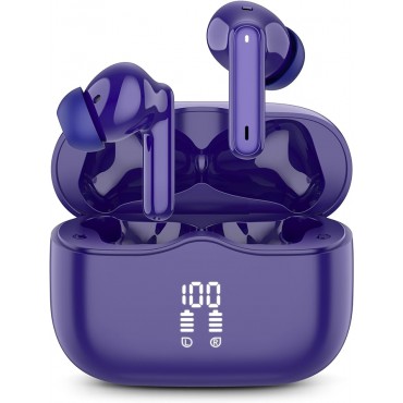 Bluetooth3.9 Wireless Earbuds-Purple