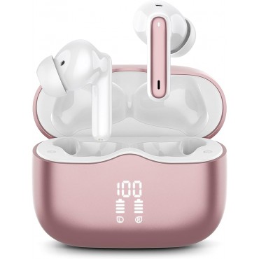Bluetooth 5.3 Wireless Earbuds-Pink