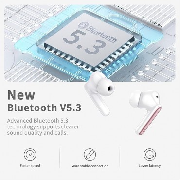Bluetooth 5.3 Wireless Earbuds-Pink