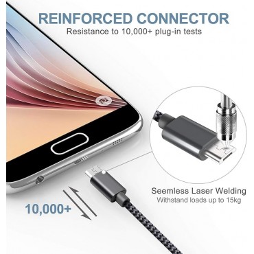 3Pack Fast Charging Micro USB  Cable