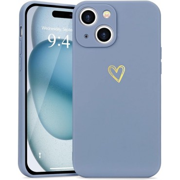 Cute Case with Heart Pattern for Phone-Blue