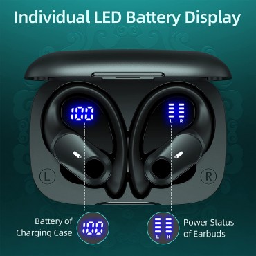 Bluetooth Headphones Wireless In Ear-Green