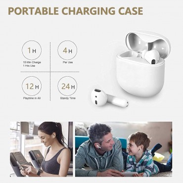 Bluetooth Headphones Wireless In Ear-White