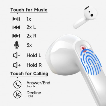 Bluetooth Headphones Wireless In Ear-White03