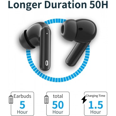 Bluetooth 5.3 Wireless Earbuds-Black02