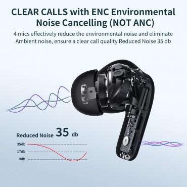Bluetooth 5.3 Wireless Earbuds-Black02