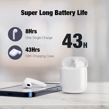 Bluetooth Headphones Wireless In Ear-White06