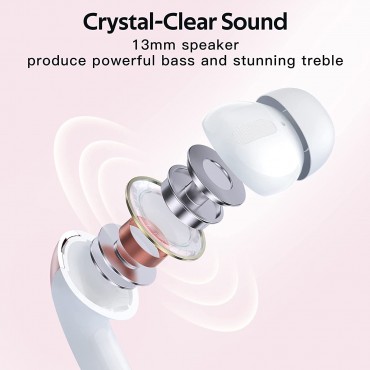 Bluetooth Headphones Wireless In Ear-Pink