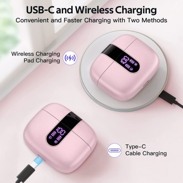 Bluetooth Headphones Wireless In Ear-Pink