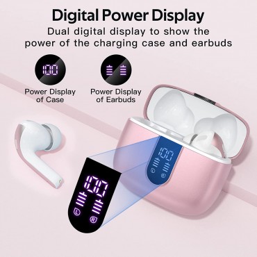 Bluetooth Headphones Wireless In Ear-Pink
