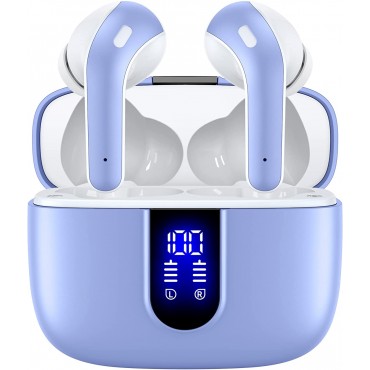 Bluetooth Headphones Wireless In Ear-Purple