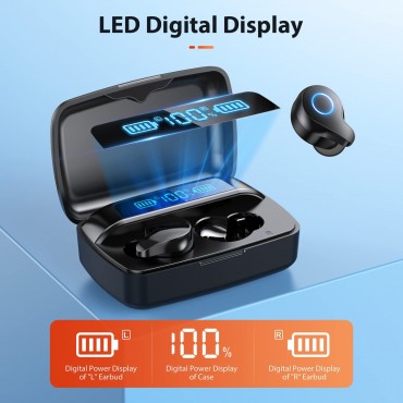 Bluetooth Headphones Wireless In Ear-Black07