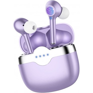 Bluetooth 5.3 Wireless Earbuds-Purple