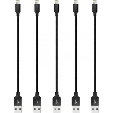Short Cable Cord Charger (5-Packs) 6-Inch