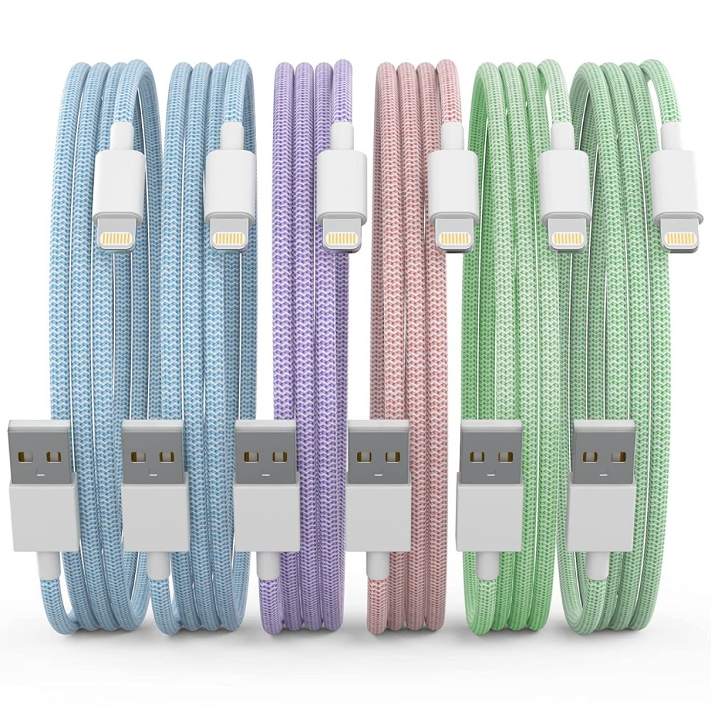 Phone Charger [6 Pack ] Multi-color