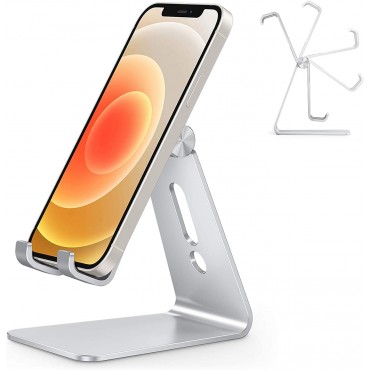 Aluminum Desktop Phone Dock Holder (Silver)