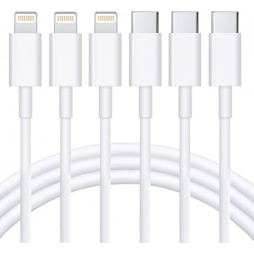 3Pack USB C to Lightning Cable 6FT
